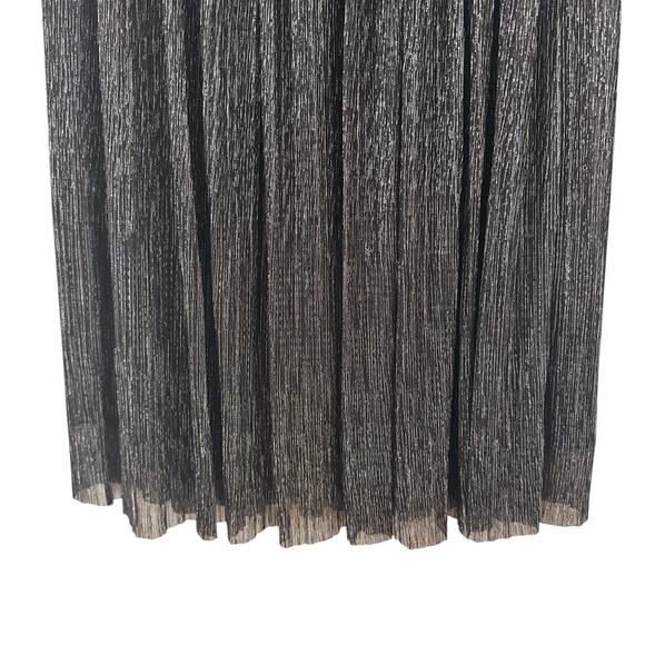 Isabel Etoile Marant Beatrice Lurex Pleated Skirt Metallic Size 38 Medium - Picture 3 of 8